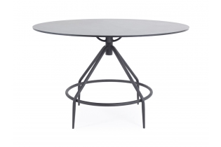 «Ницца» обеденный стол из HPL круглый Ø100см, цвет «серый гранит»