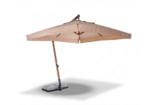 «Корсика» зонт уличный 3х3м на алюминиевой опоре, цвет под дерево